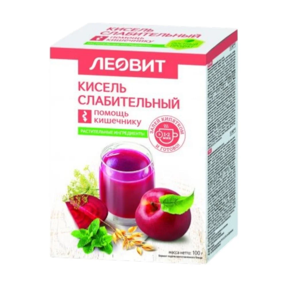 Кисель "Слабительный" "Леовит" спец. продукт диетического профилактического питания 20г пакет №5