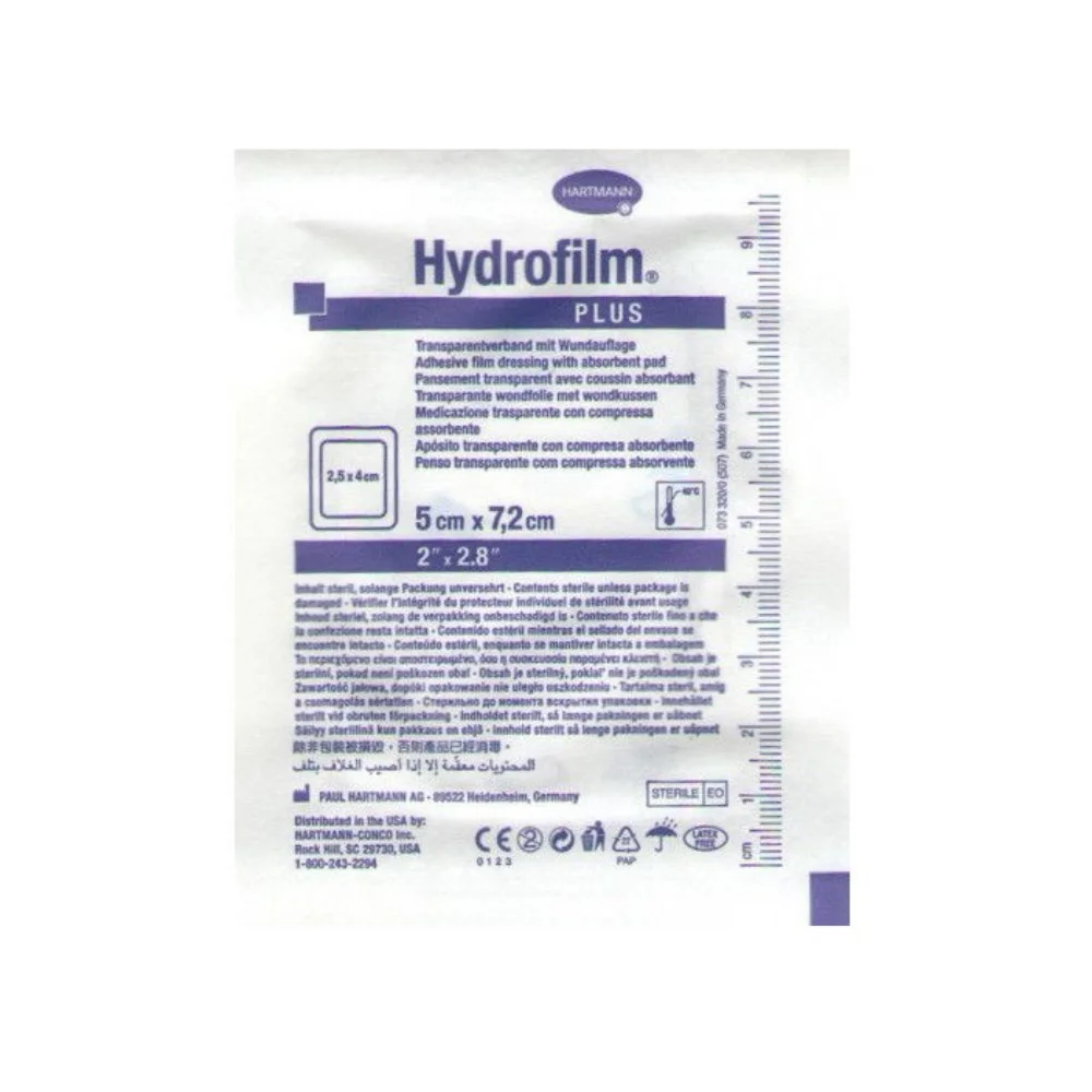 Повязка Hydrofilm plus самофиксирующаяся стерильн. 5см 7,2см №1