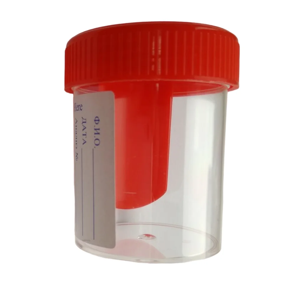 Контейнер для сбора биоматериалов стерильн., со шпателем 60мл №1