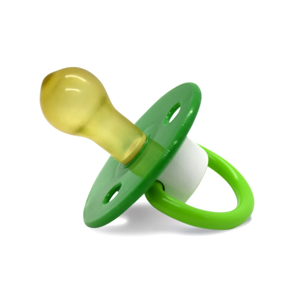 Соска-пустышка МАМА ТАМА классическая латексная 0-6 мес., "Галчонок" зеленая, МТ/014, 370000014 №1