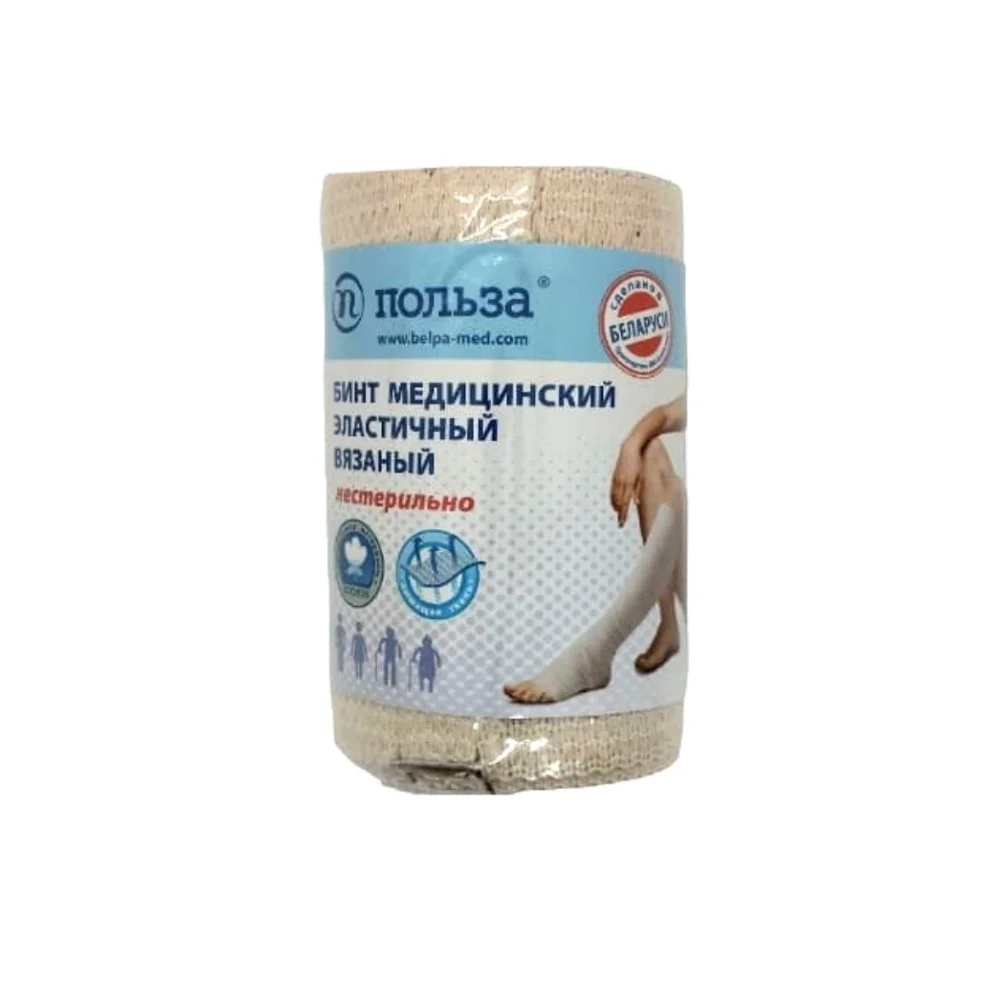 Бинт медицинский эластичный вязаный 2,5м 100мм №1