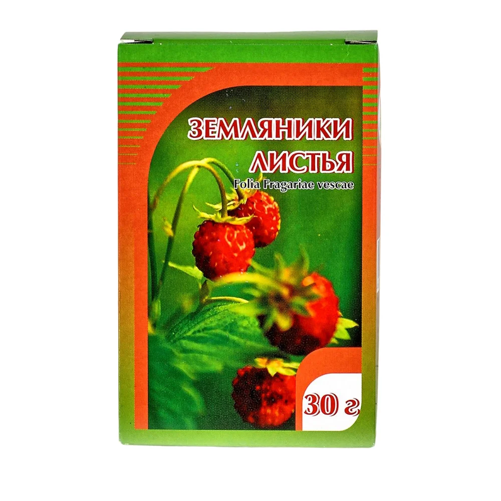 Земляники листья БАД 30г упаковка №1