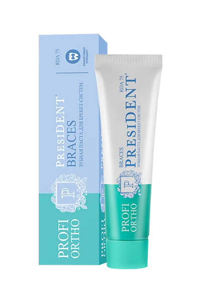 Зубная паста PresiDENT Profi Ortho Braces 50мл №1