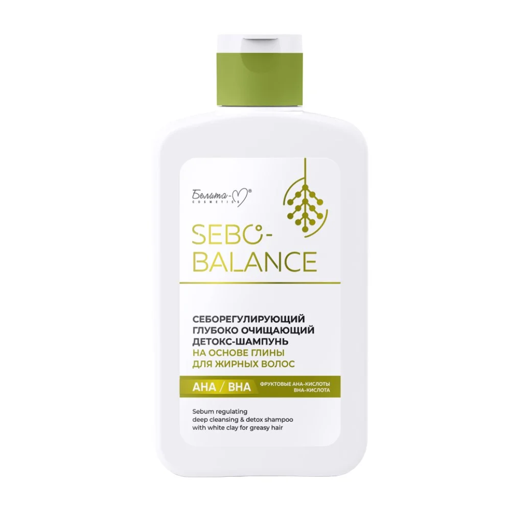 Детокс-шампунь Sebo-Balance себорегулирующий глубоко очищающий на основе глины для жирных волос 300г №1