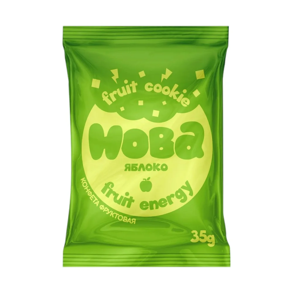 Конфеты фруктовые "Хоба" Фрут Куки яблоко 35г №1