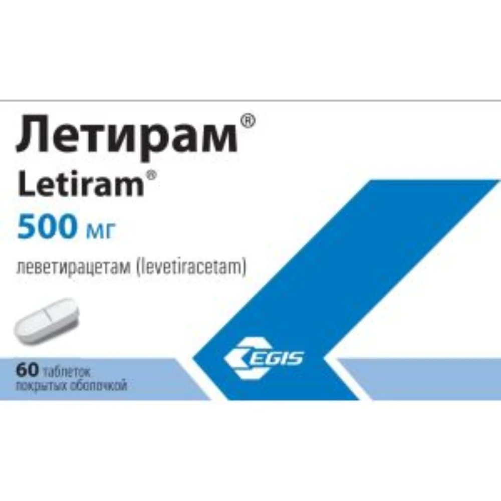 Летирам таблетки п/о 500мг упаковка №60