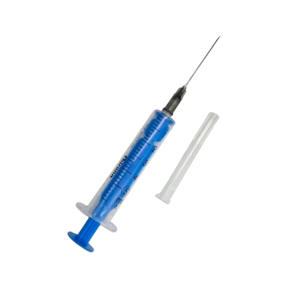 Шприц одноразовый 5мл трехкомпонентный Chirana Luer с иглой 0,70мм x 35мм (22G x1 2/5") №1