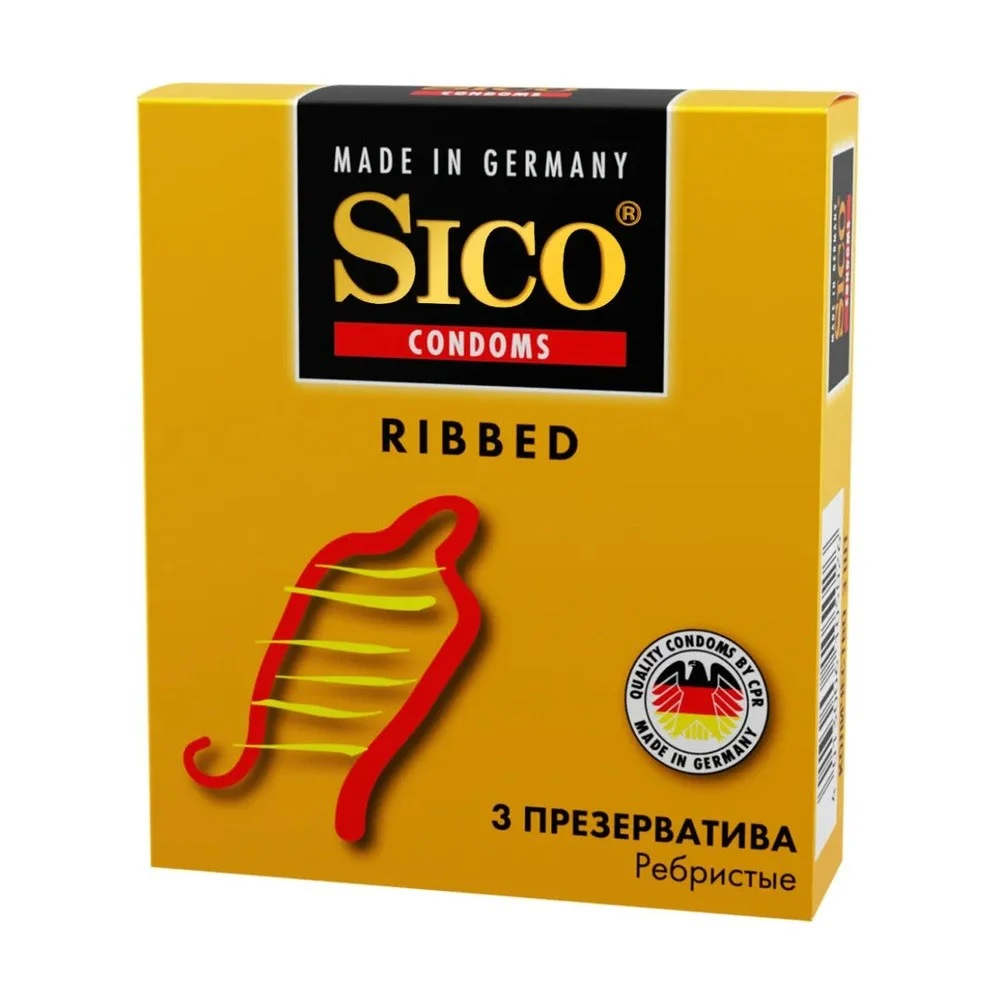 Презервативы SICO Ribbed ребристые №3