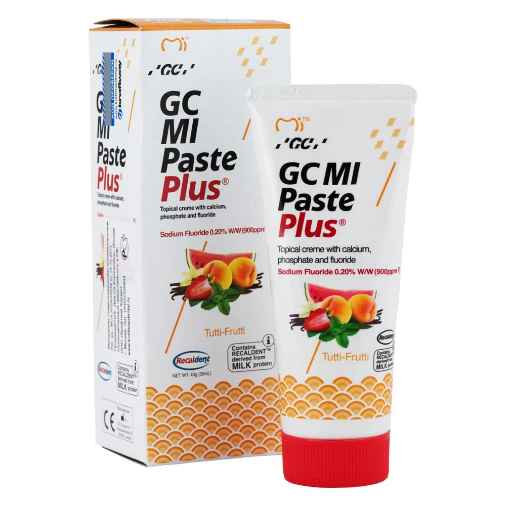Крем GC Tooth Mousse для гигиены полости рта вкус фруктовый 40г №1