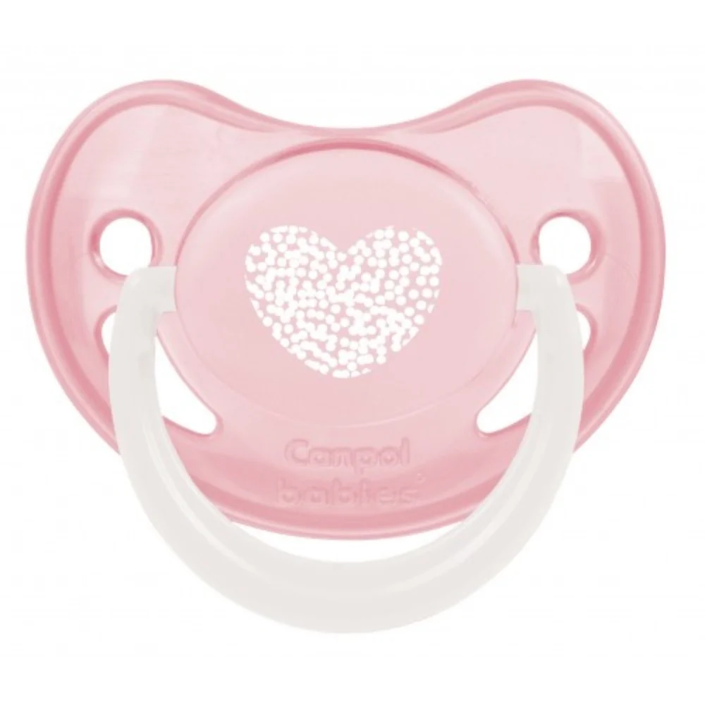 Соска-пустышка Canpol Babies круглая силиконовая, В (6-18 мес.), арт. 22/423 №1