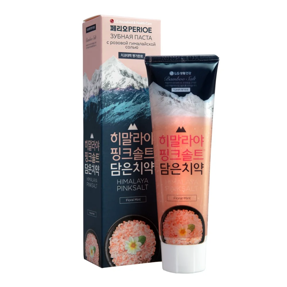 Зубная паста Himalaya Pink Salt Floral Mint с розовой гималайской солью 100г №1