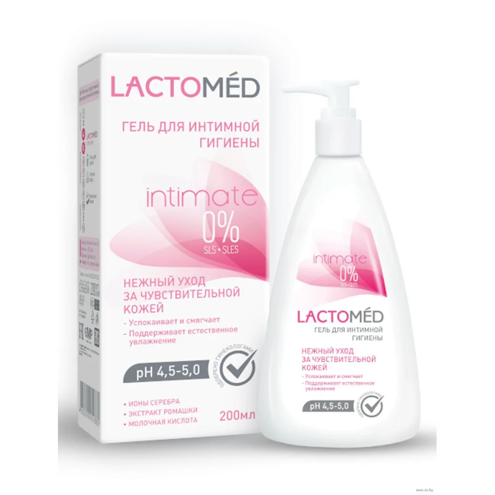 Гель для интимной гигиены Лактомед "Нежный уход за чувствительной кожей" 200мл №1