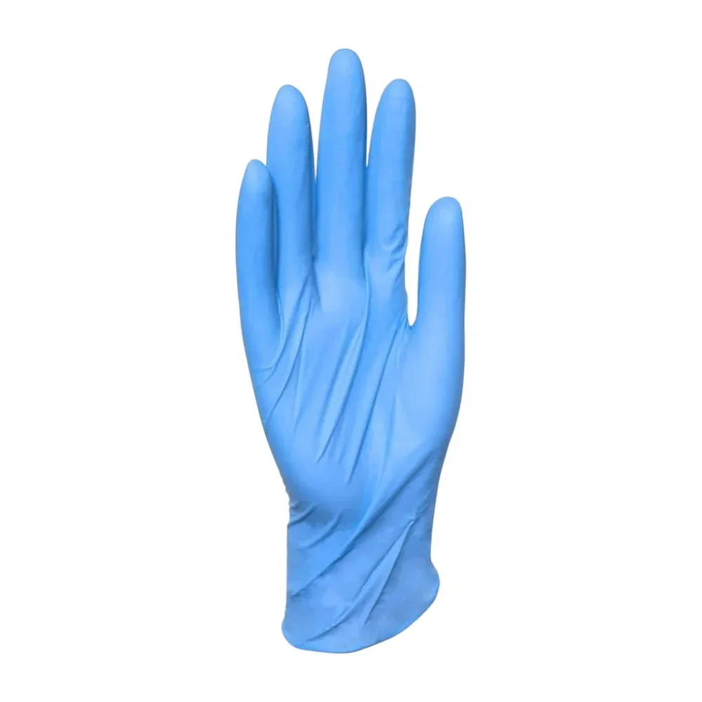 Перчатки "ИНДИГО" смотровые нитриловые текстур. неопудр. классические голубые нестерильн. S упаковка №100