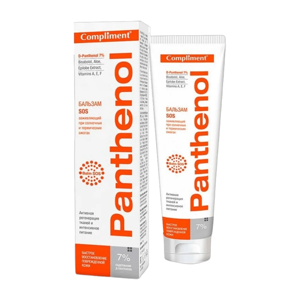 Бальзам Compliment Panthenol SOS заживляющий при солнечных и термических ожогах 75мл №1
