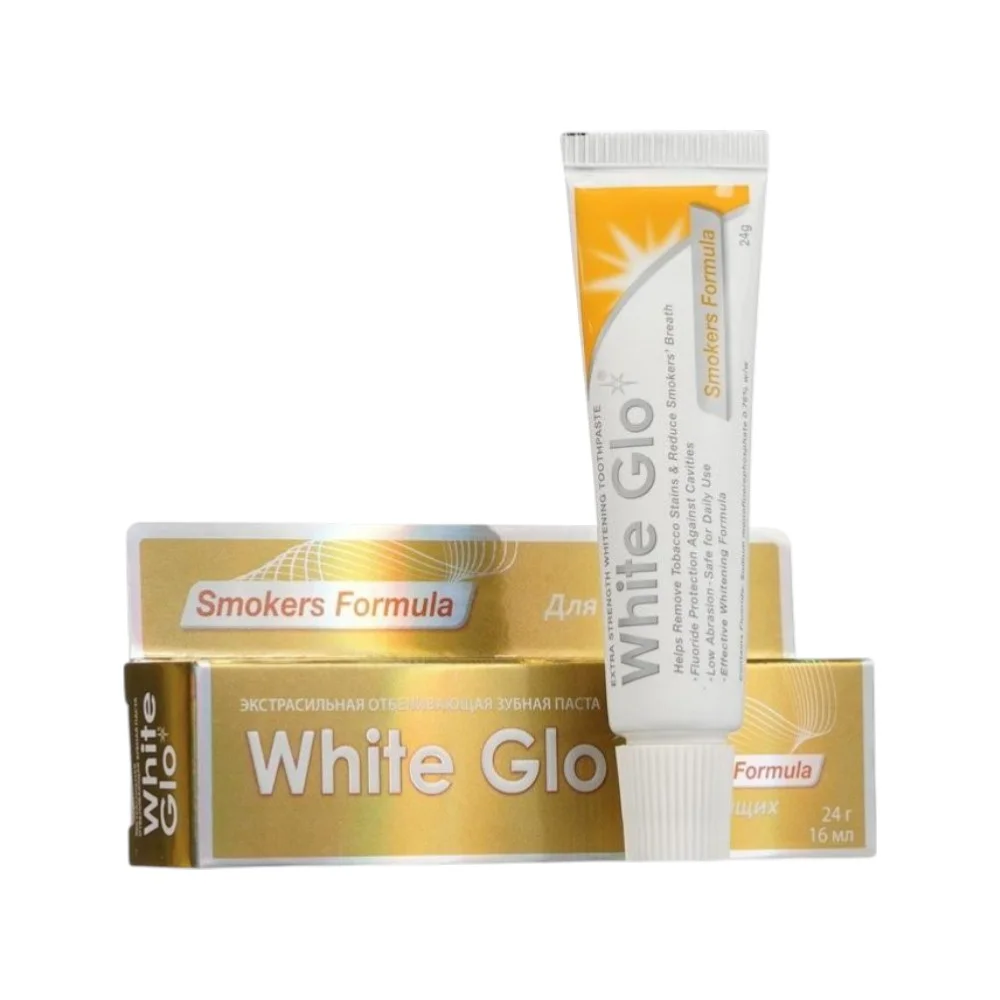 Зубная паста White Glo отбеливающая для курящих ( (smokers formula) 24г №1