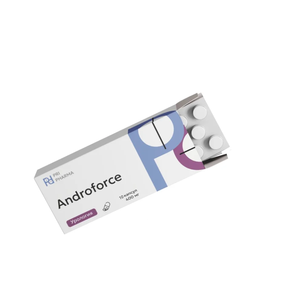 Андрофорс БАД капсулы 400мг упаковка №10