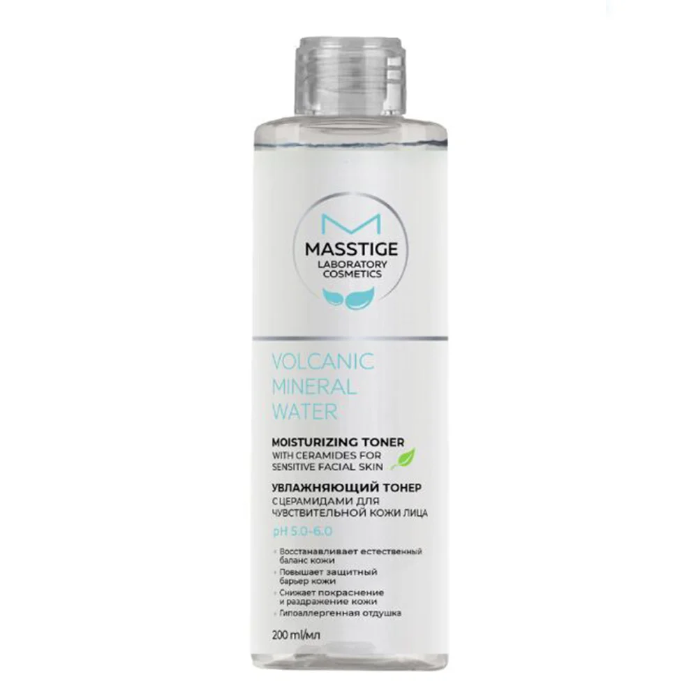 Тонер Masstige Volcanic Mineral Water с церамидами увлажняющий для чувствит. кожи 200мл №1