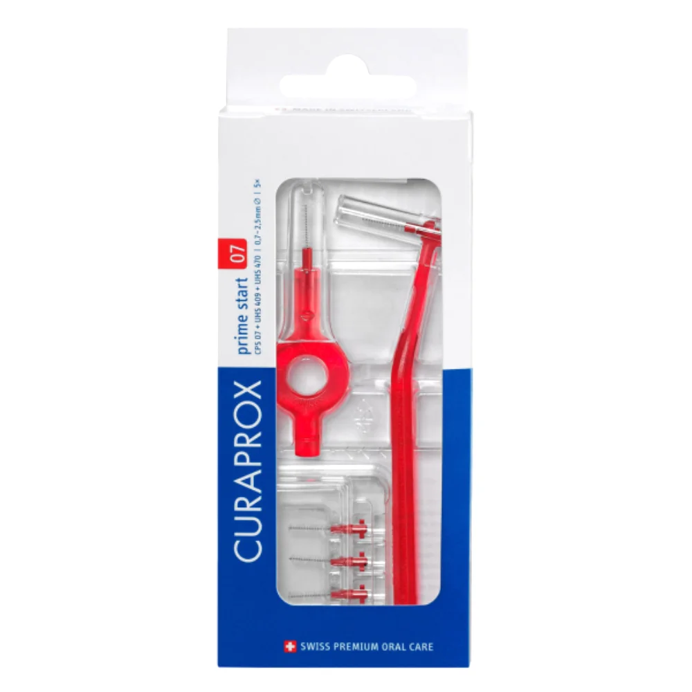 Ершики межзубные CURAPROX Prime Start CPS 0,7 с держателем UHS409/470 набор №5