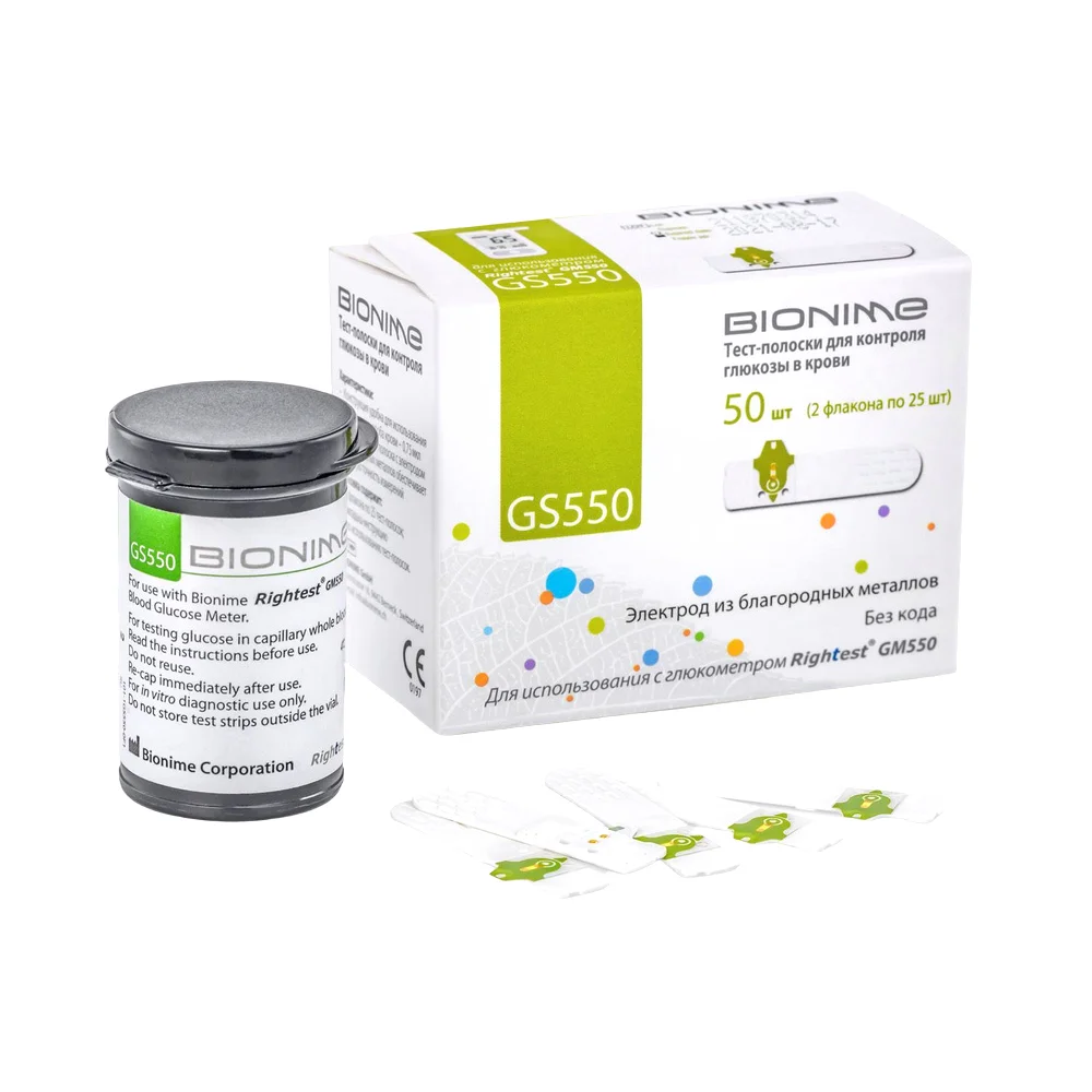 Тест-полоски GS 550 штука №50