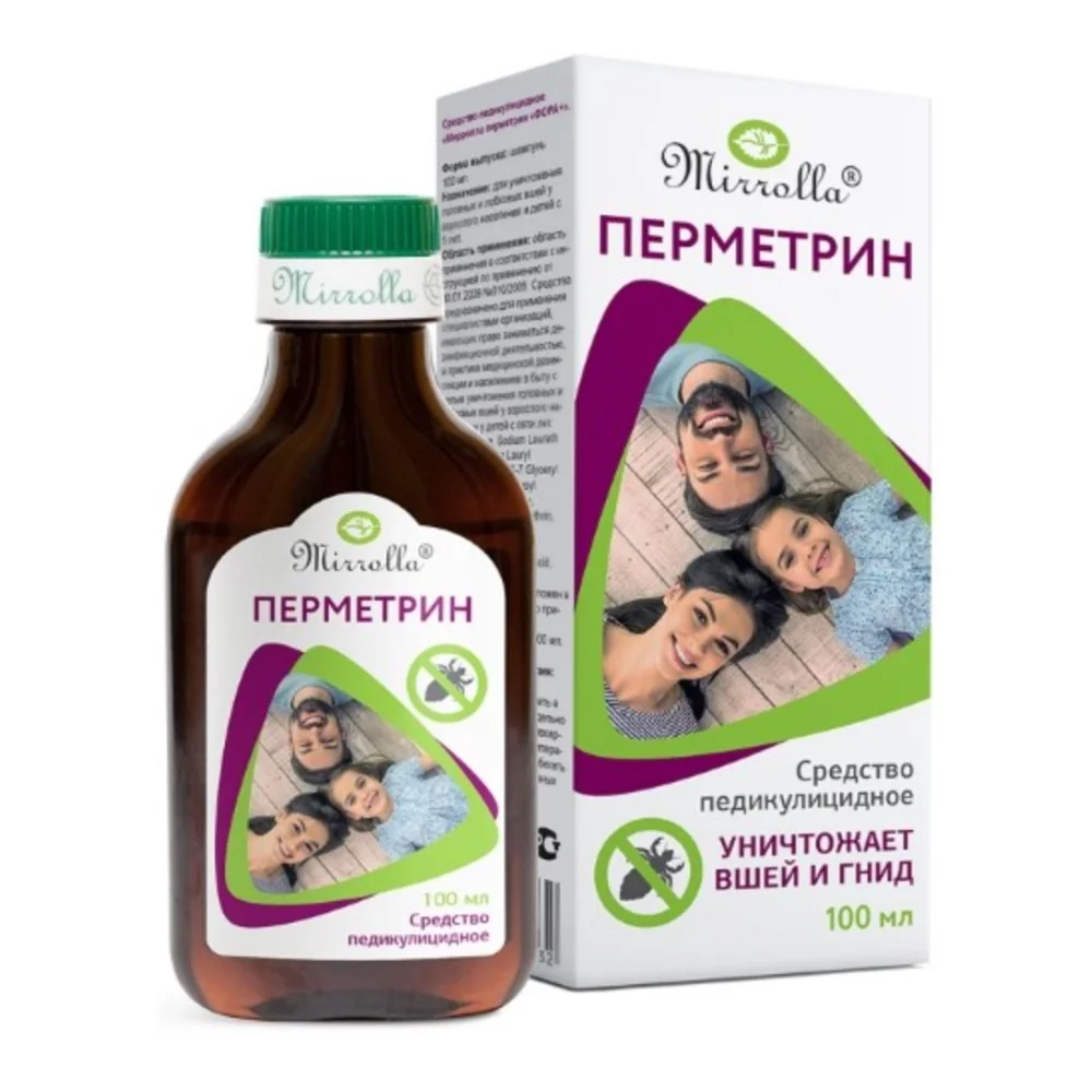 Средство педикулицидное "Мирролла перметрин "ФОРА+" 100мл №1