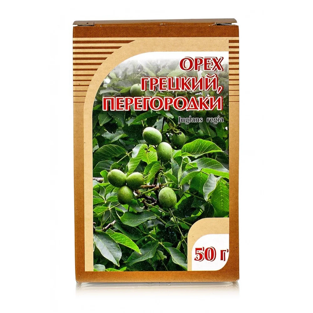 Орех грецкий, перегородки БАД 50г упаковка №1