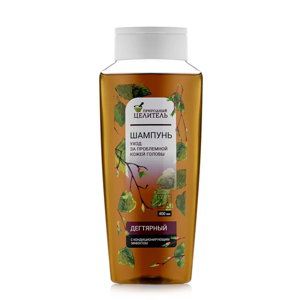 Шампунь "Природный целитель" дегтярный 400мл №1