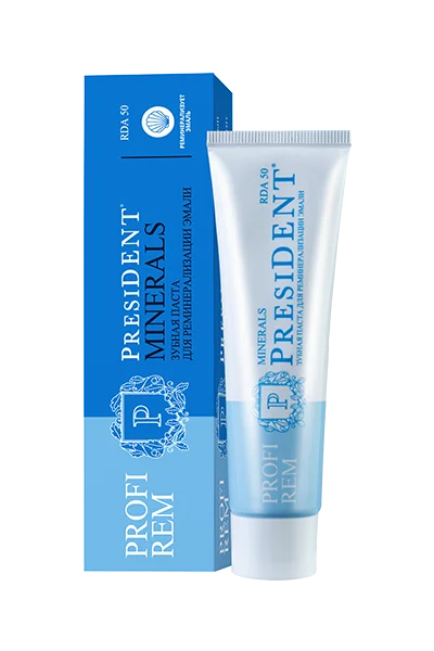Зубная паста PresiDENT Profi Rem Minerals 50мл №1