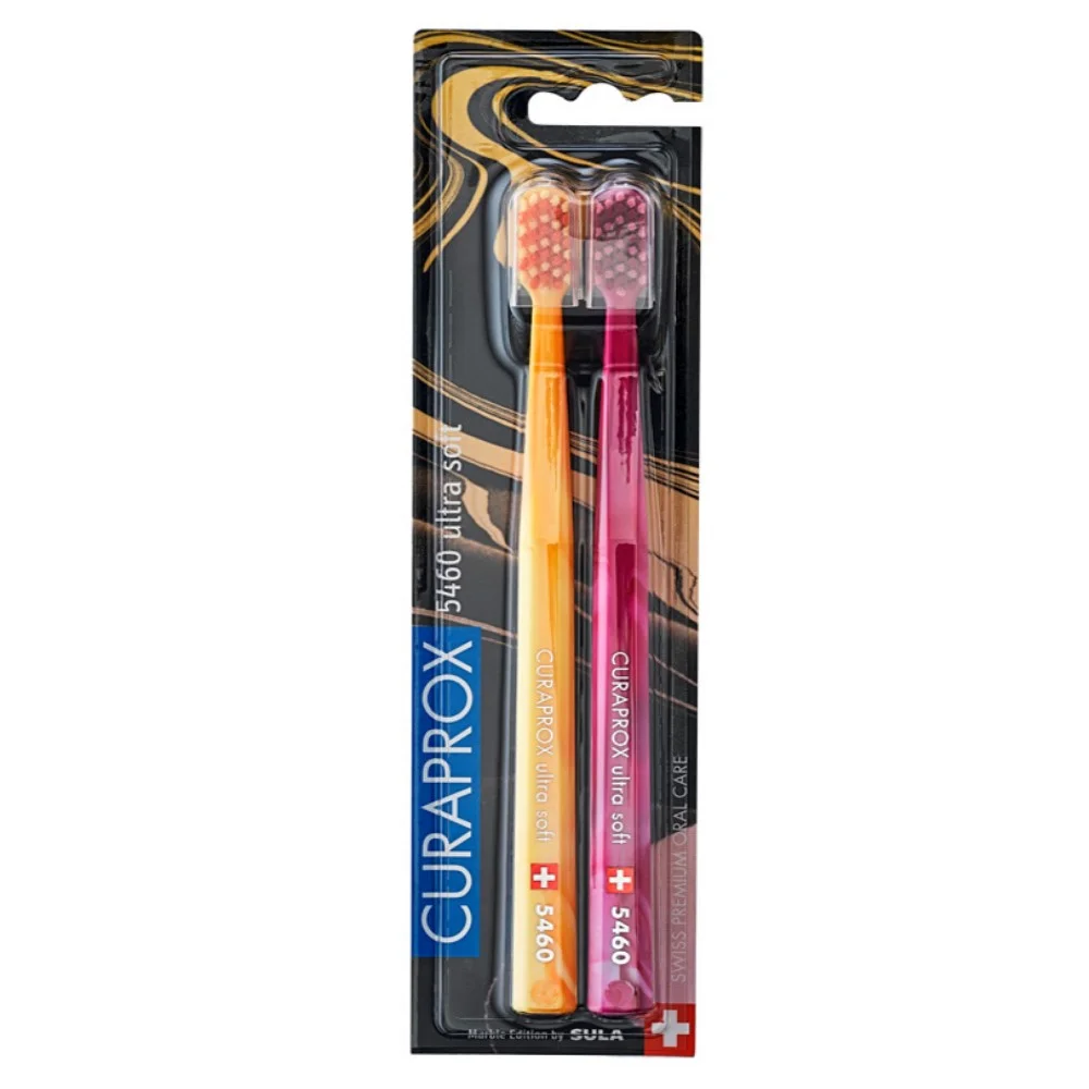 Набор зубных щеток CURAPROX Ultrasoft d 0,10мм CS5460/2 Duo Marble 2023 №2