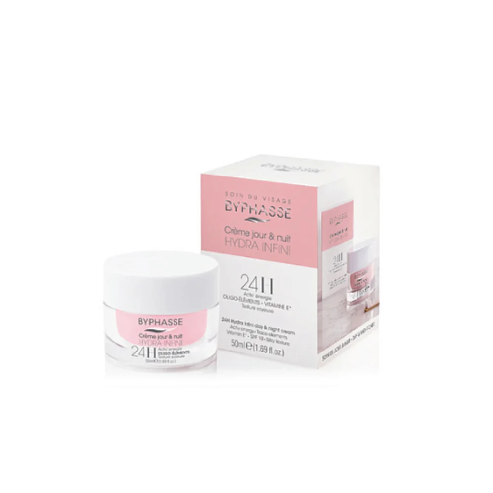 Крем для лица Byphasse Hydra Infini 24H увлажняющий день/ночь 60мл №1