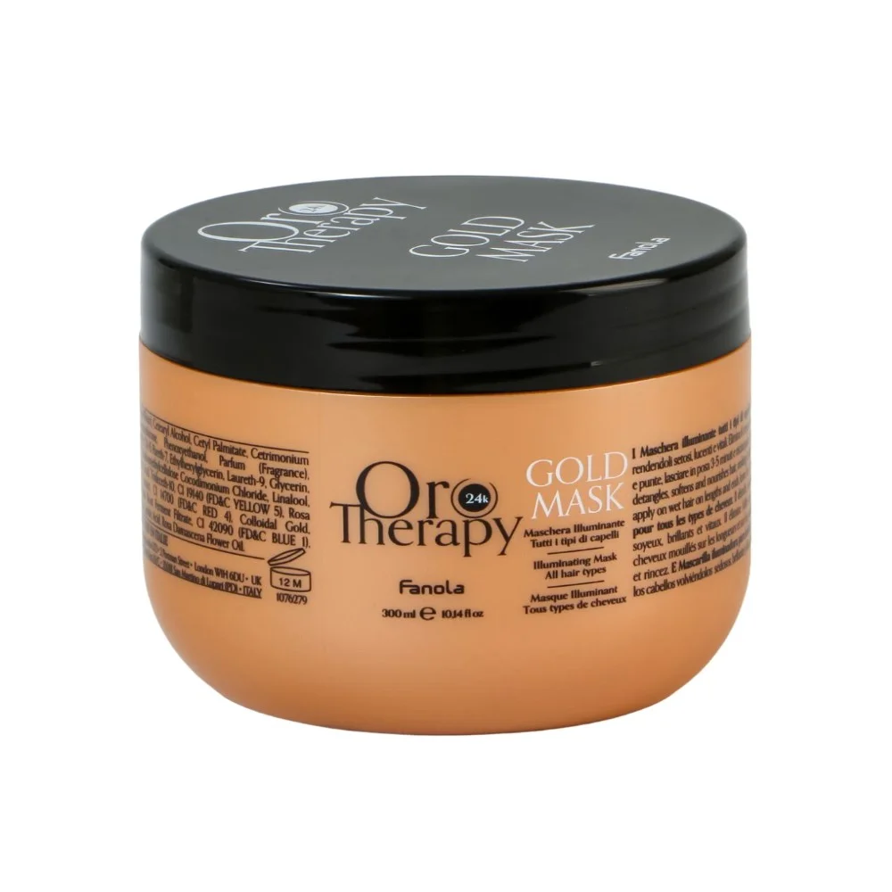Маска Fanola Oro Therapy 24k с микрочастицами золота для блеска всех типов волос 300мл №1