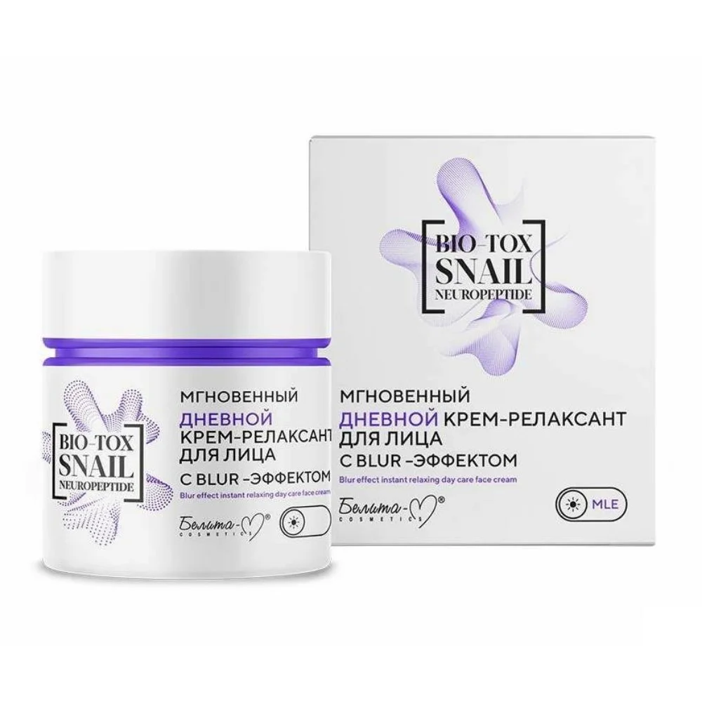 Крем-релаксант для лица Bio-Tox Snail Neuropeptide мгновенный с blur-эффектом дневной 50г №1