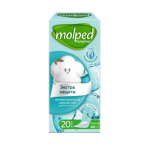 Прокладки ежедневные Molped ароматизированные антибактериальные Extra Hygiene №20