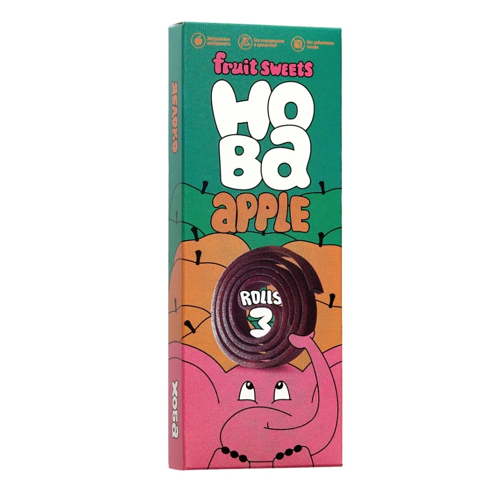 Конфеты фруктовые "Хоба" яблоко 30г №1