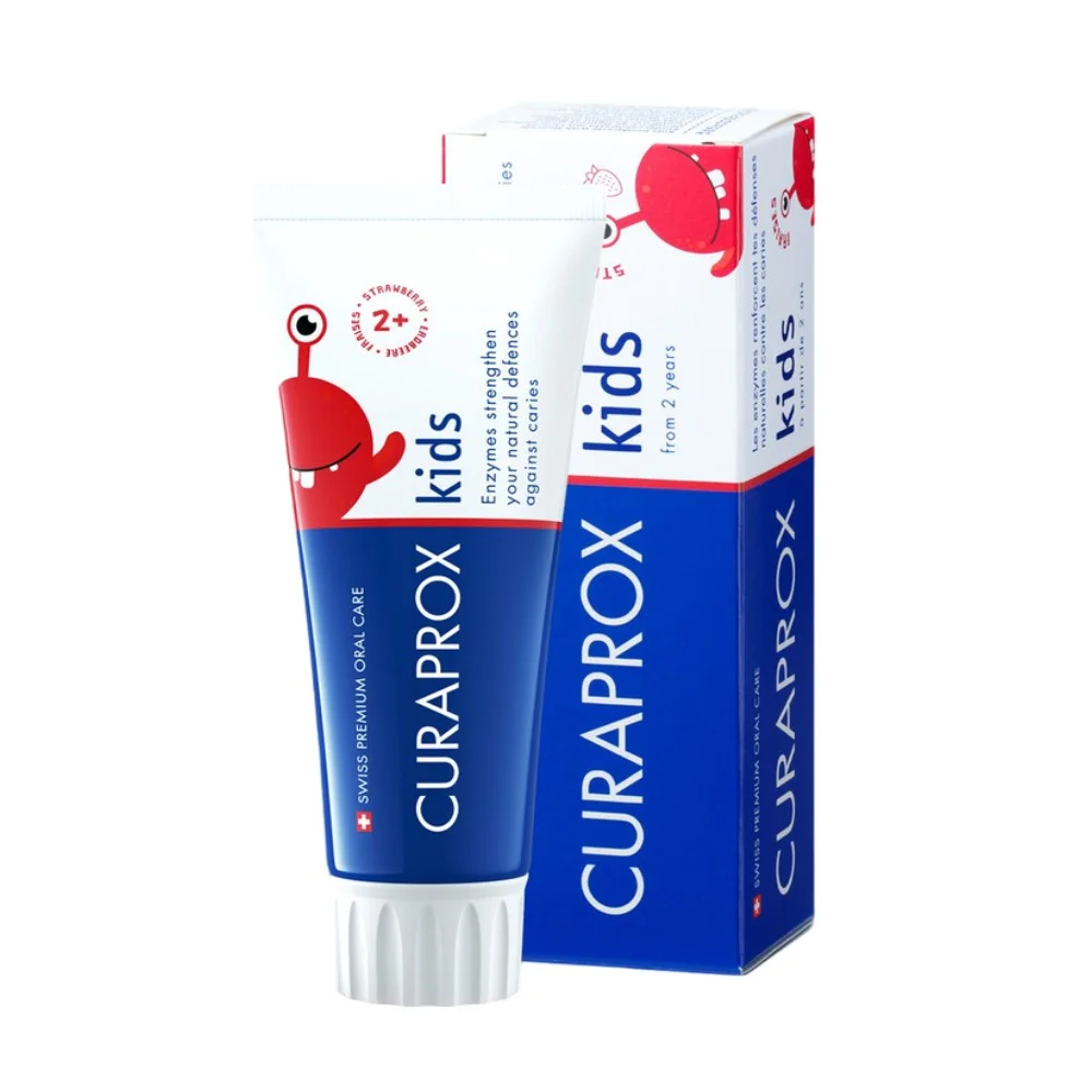 Зубная паста детская CURAPROX Kids 950 для детей старше 2 лет со вкусом клубники 60мл №1