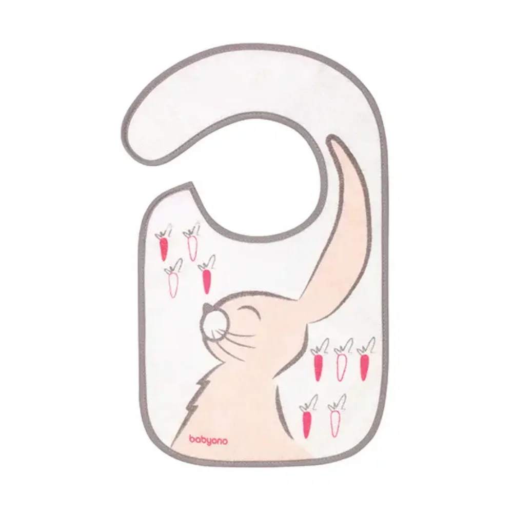 Нагрудник BabyOno махровый с клеенкой 6 мес.+ №1