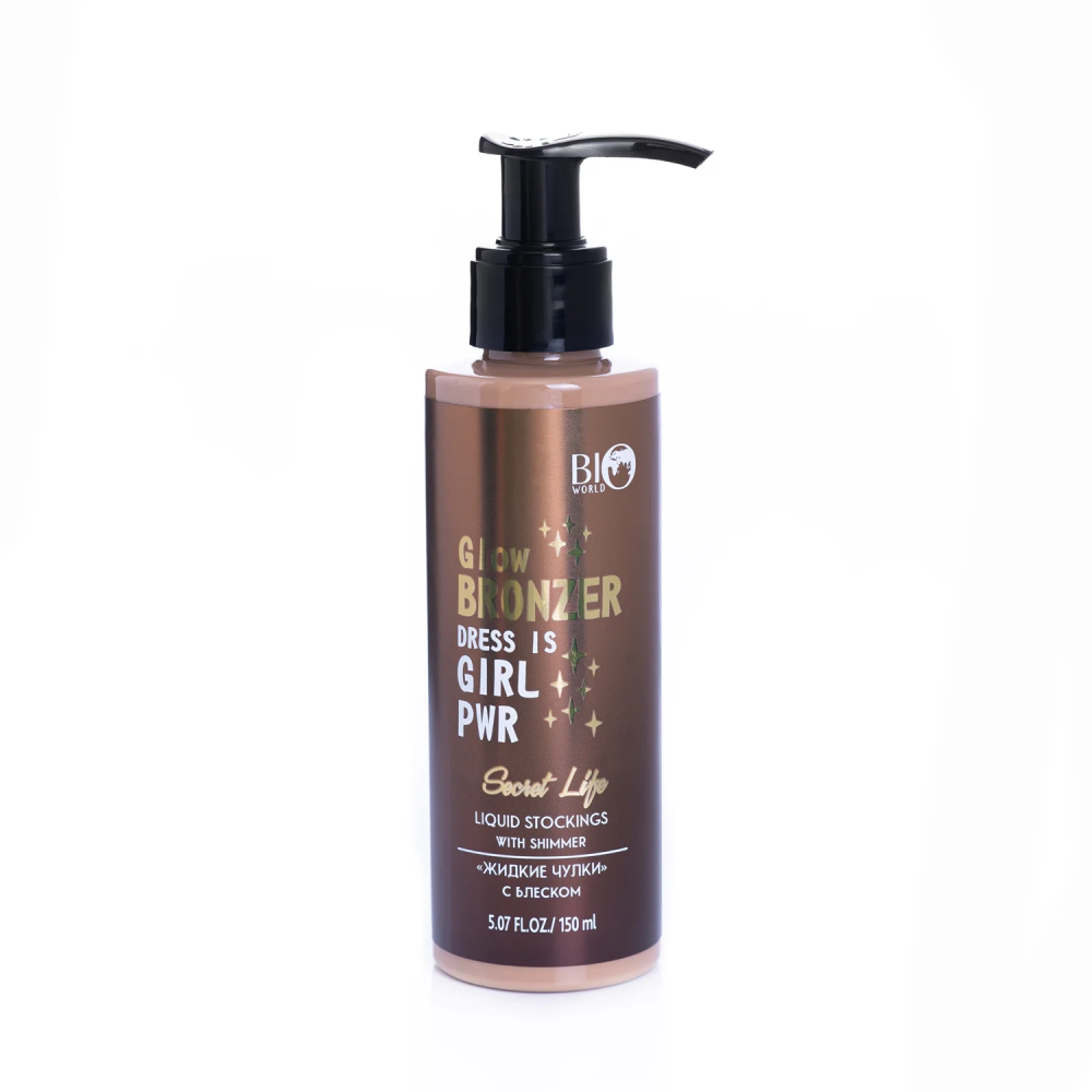 Крем-тон "жидкие чулки" с блеском 150мл №1