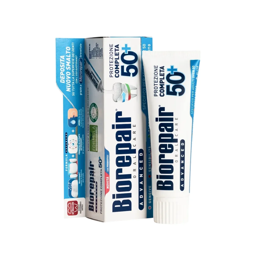 Зубная паста Биорепейр Максимальная защита после 50 лет/Biorepair Protezione Completa 50+ 75мл №1