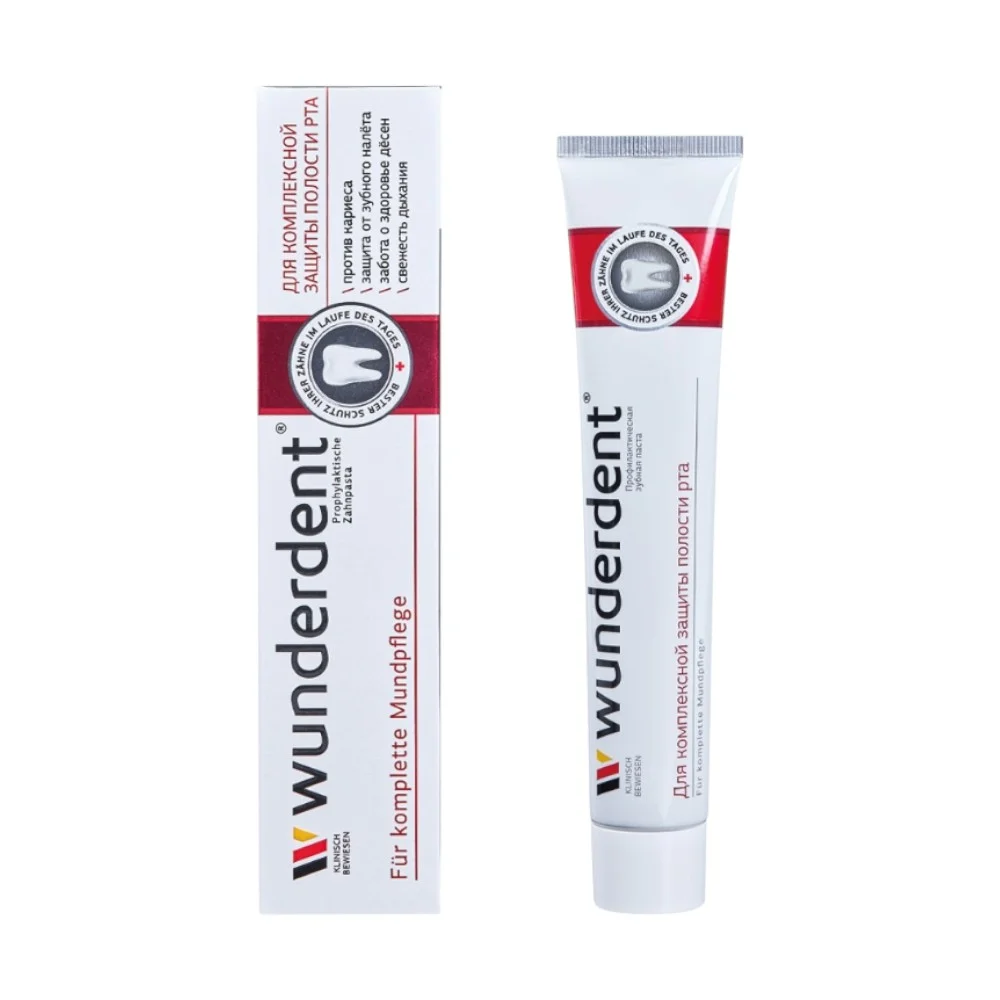 Зубная паста Wunderdent для комплексной защиты полости рта 100г №1