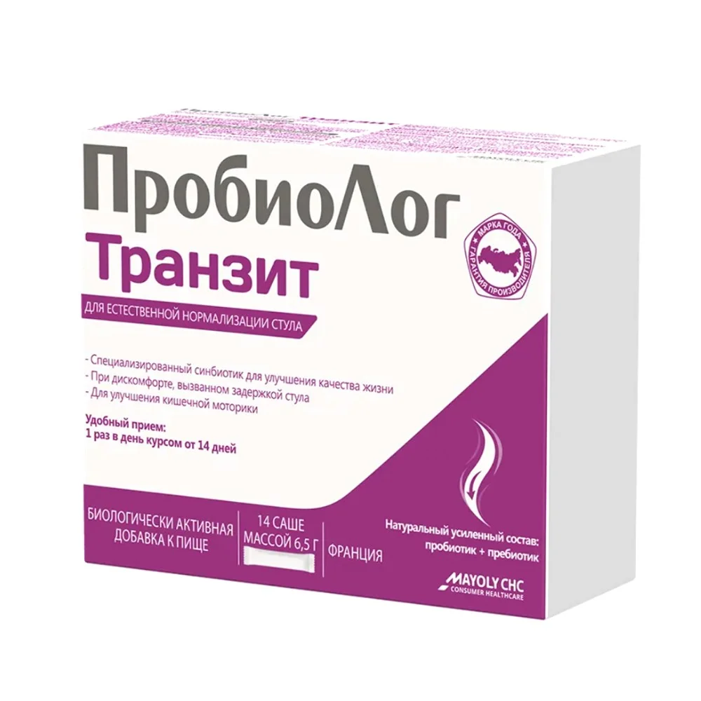 ПробиоЛог Транзит БАД пор-к 6,5г пакет(саше) №14