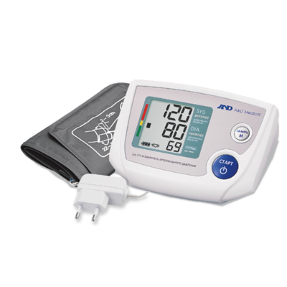 Измеритель артериальн. давления цифровой A & D автомат. UA-777 на плечо с адаптером, стандартная манжета 22-32см №1