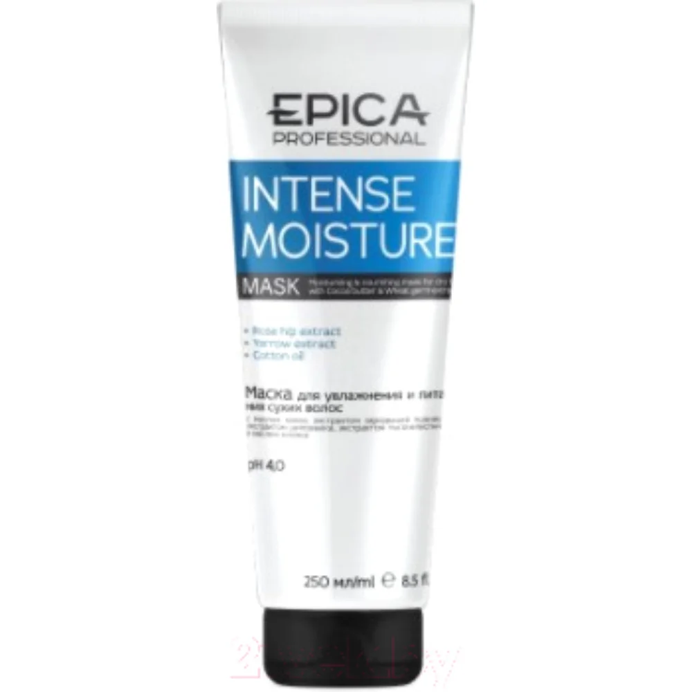 Маска EPICA Professional Intense Moisture для увлажнен. и питания сухих волос с маслом какао и зародышей пшеницы 250мл №1