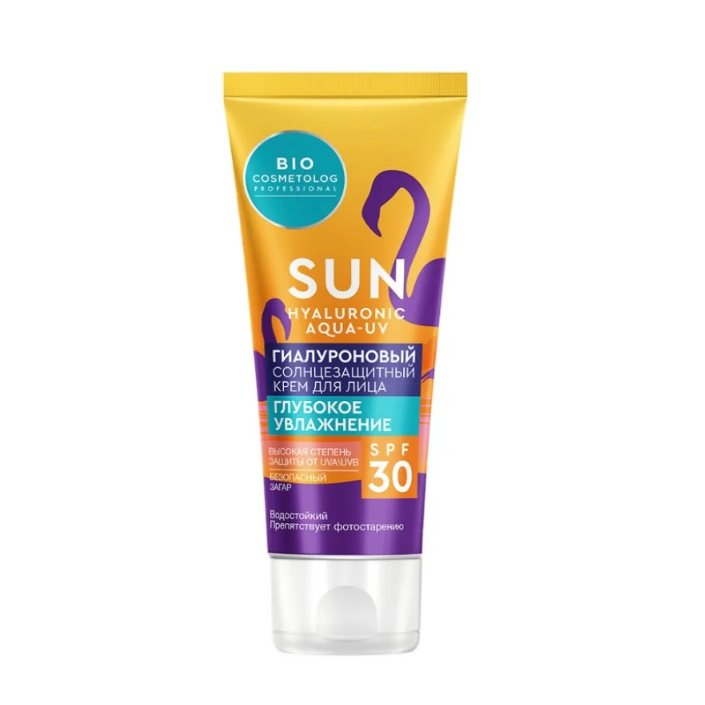 Крем солнцезащитный Bio Cosmetolog Professional гиалуроновый Глубокое увлажнение SPF 30 50мл №1