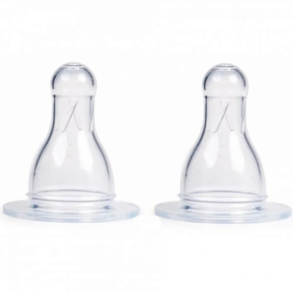 Соска Canpol Babies силиконовая круглая медленный поток, 3 мес.+, арт. 18/115 блистер №2