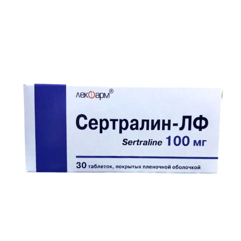Сертралин-ЛФ таблетки п/о 100мг упаковка №30