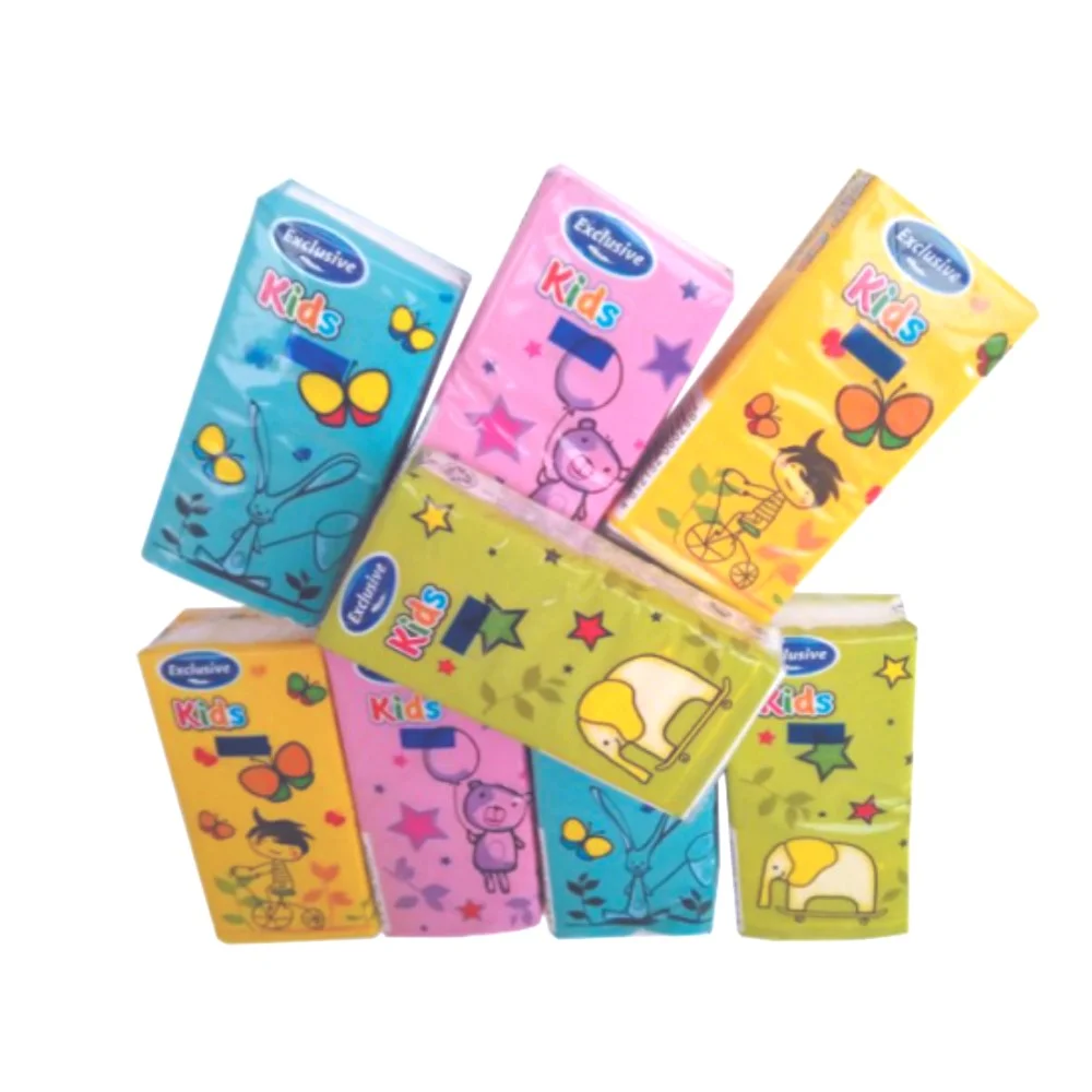 Платочки универсальные гигиенические трехслойные неароматизированные Веселые картинки упаковка №10