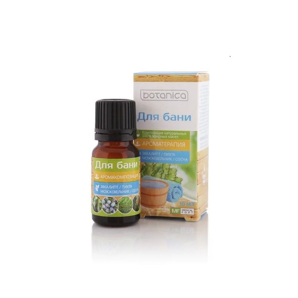 Композиция эфирных масел Botanica для бани 10мл флакон №1