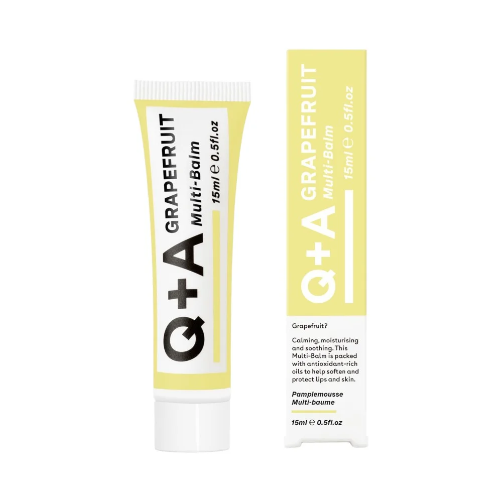 Бальзам для губ и кожи Q+A Grapefruit многофункциональный 15мл №1