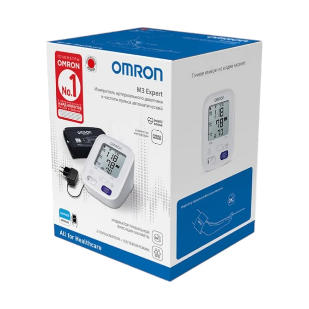 Измеритель артериальн. давления цифровой OMRON автомат. M3 Expert (HEM 7154-ALRU) №1