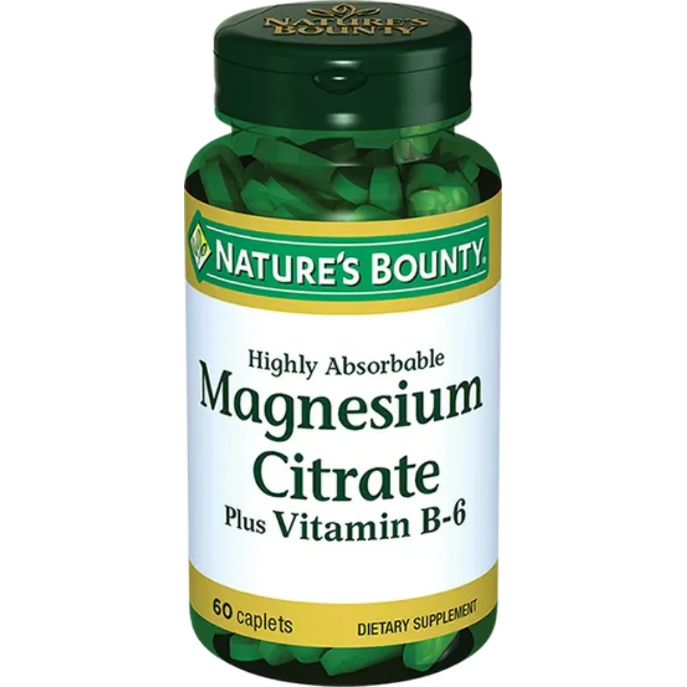 Цитрат магния с витамином В-6 "Naturе's Bounty" БАД таблетки флакон №60