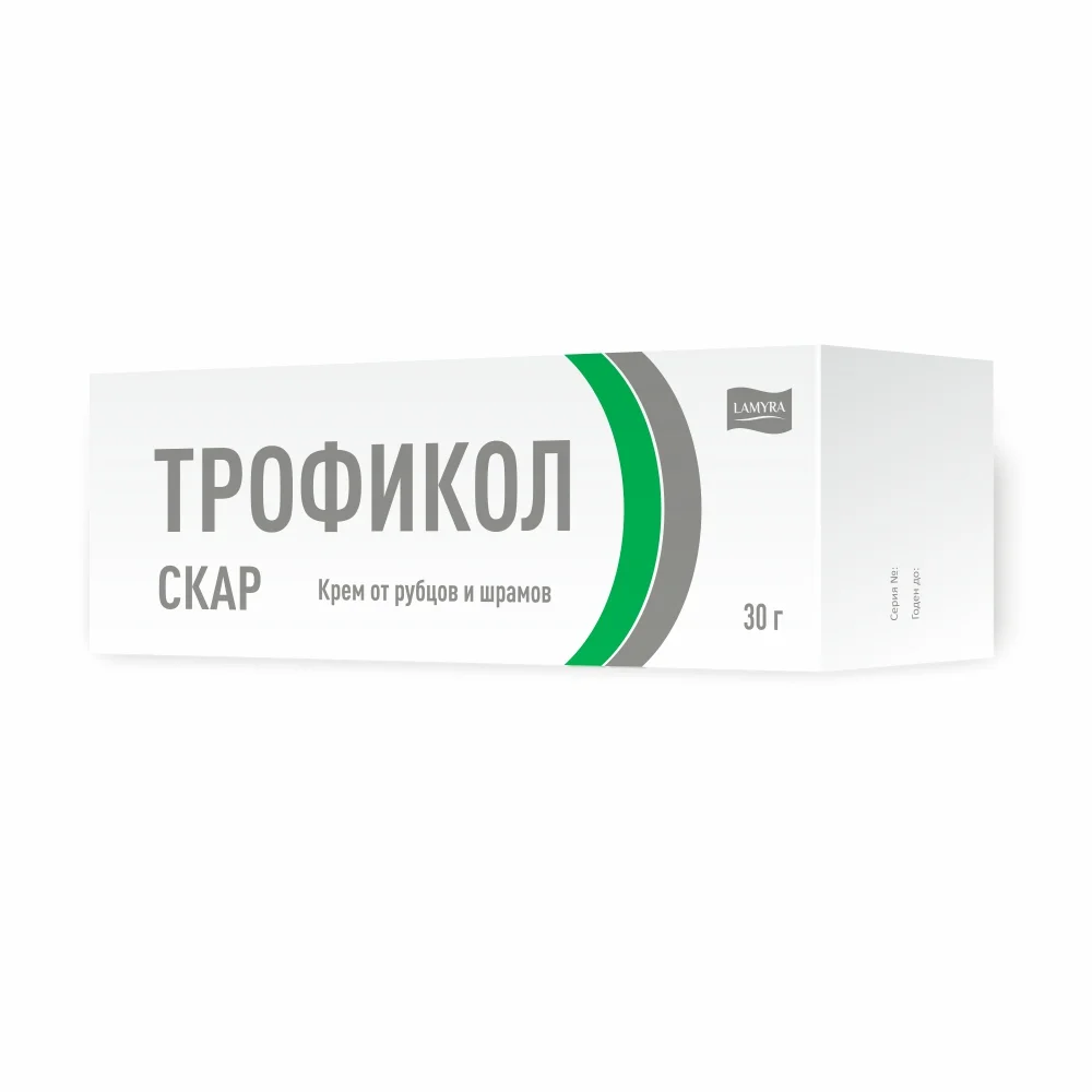 Трофикол Скар крем от рубцов и шрамов 30г №1